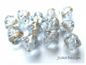 Fizgig Kristall/Guld 6mm 15st
