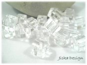 Glaspärlor Kuber Kristall 8mm 20-pack