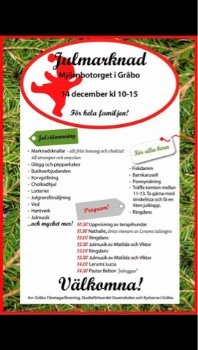 Julmarknad Gråbo Torg 14/12