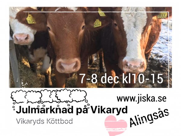 Julmarknad Vikaryd 7dec-8dec