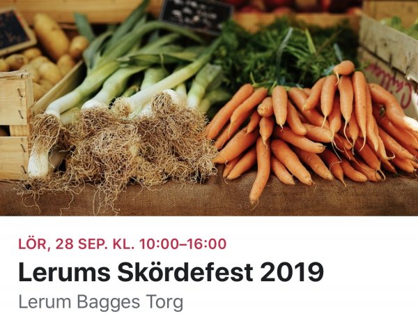 Skördefest i Lerum 28 september