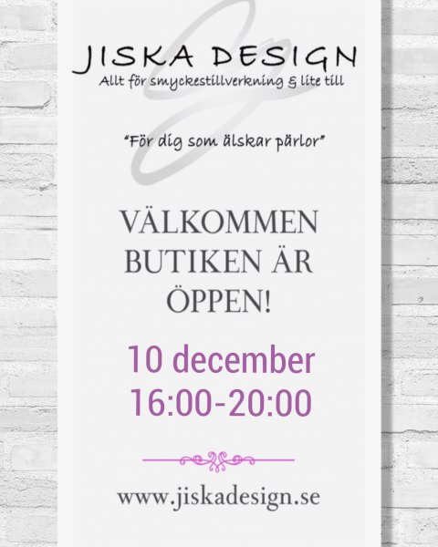 Julöppet i butiken 10 dec