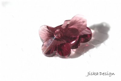 Fjärilar Dark Rose 14mm 4st